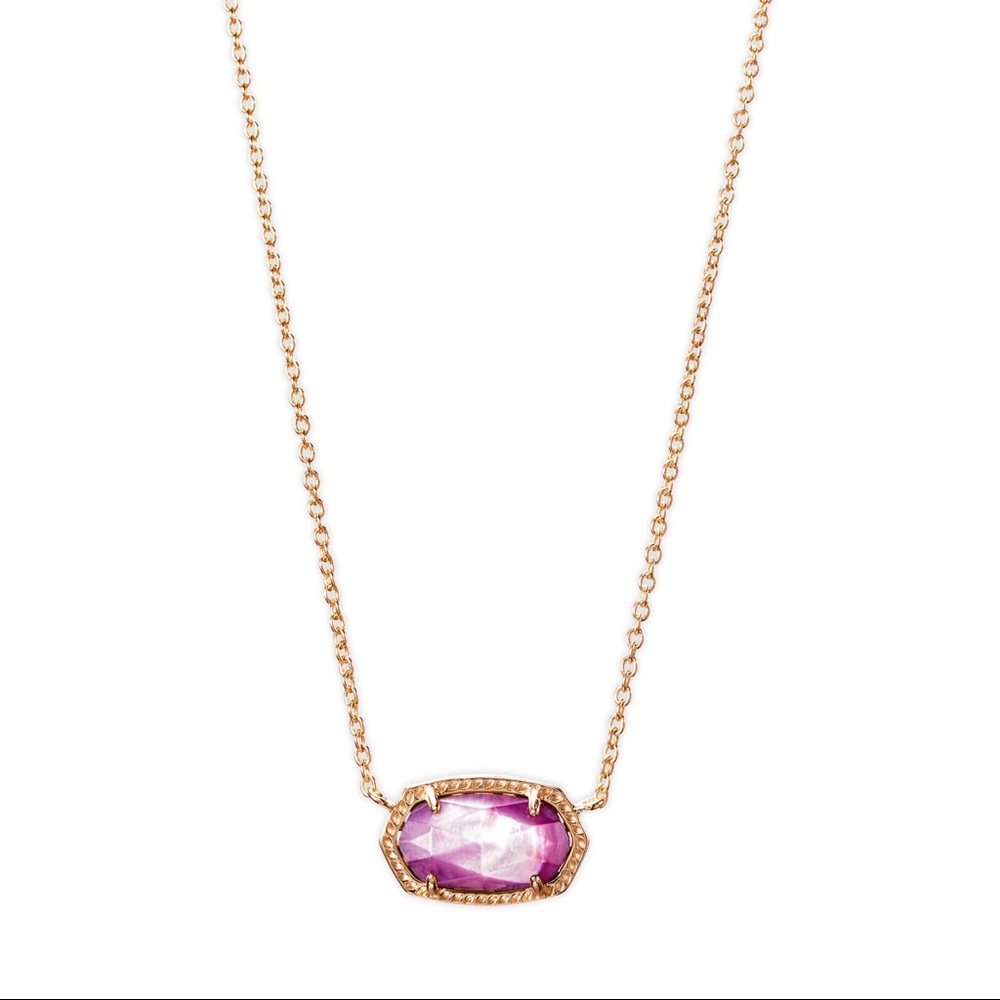 LE Kendra Scott Rose Gold Lilac Pearl Elisa